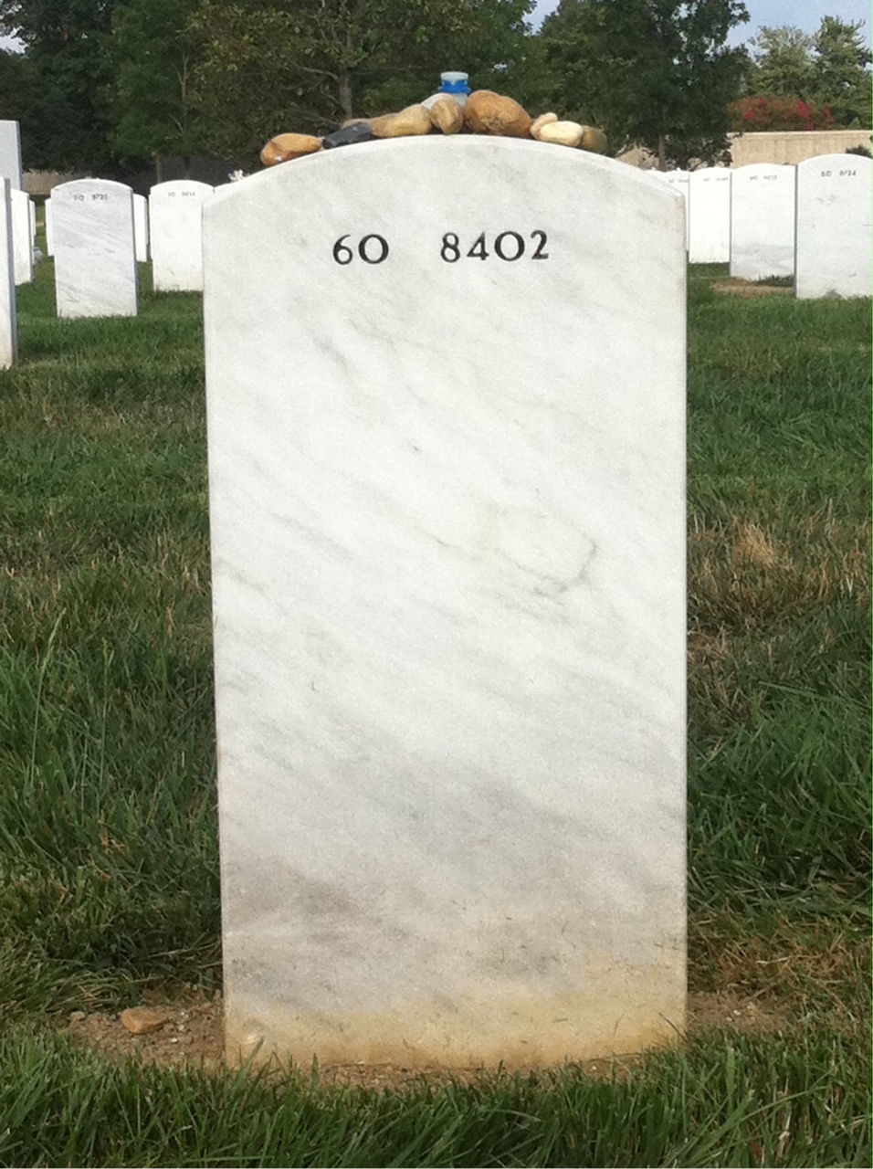 Back of headstone — Bernard Corpuz
