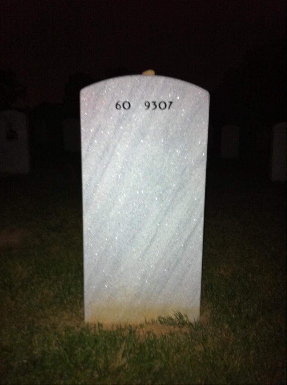 Back of headstone — Joseph Montgomery