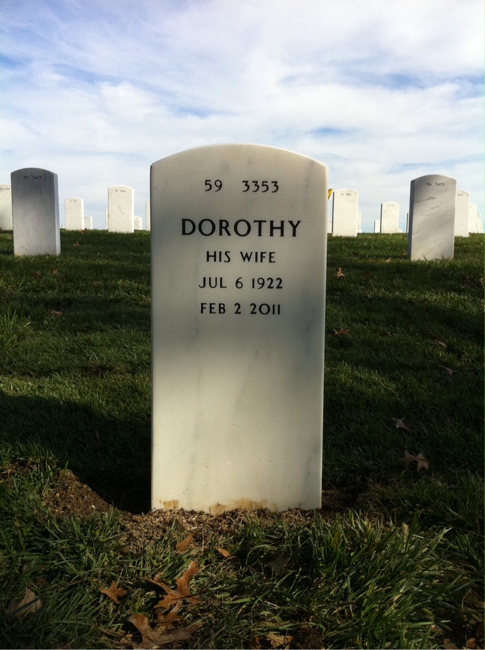 Back of headstone — Roger Fichtner