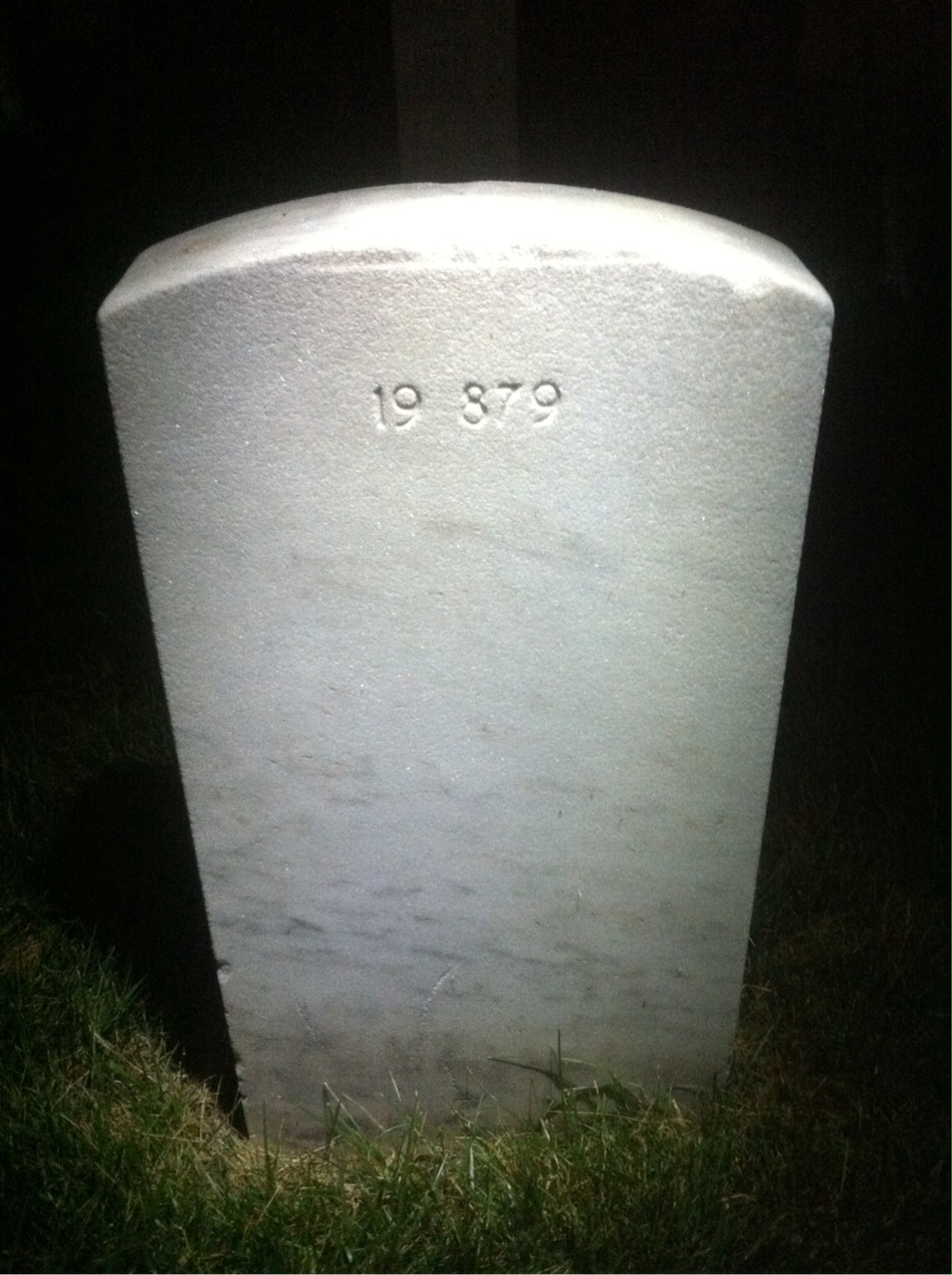 Back of headstone — Robert Miller