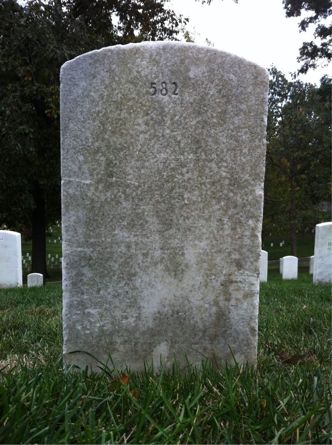 Back of headstone — Norberta Moakley