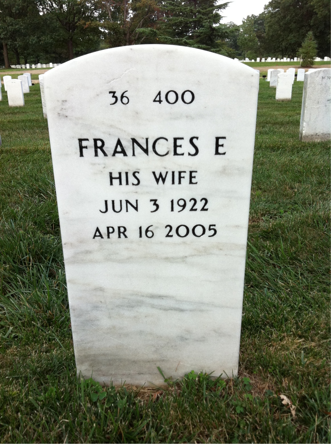 Back of headstone — William Gillett