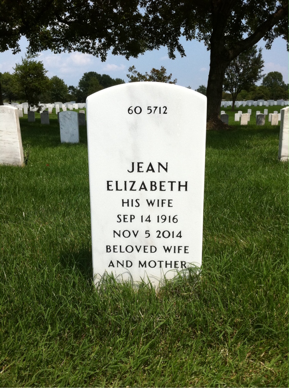 Back of headstone — Thurman Morris