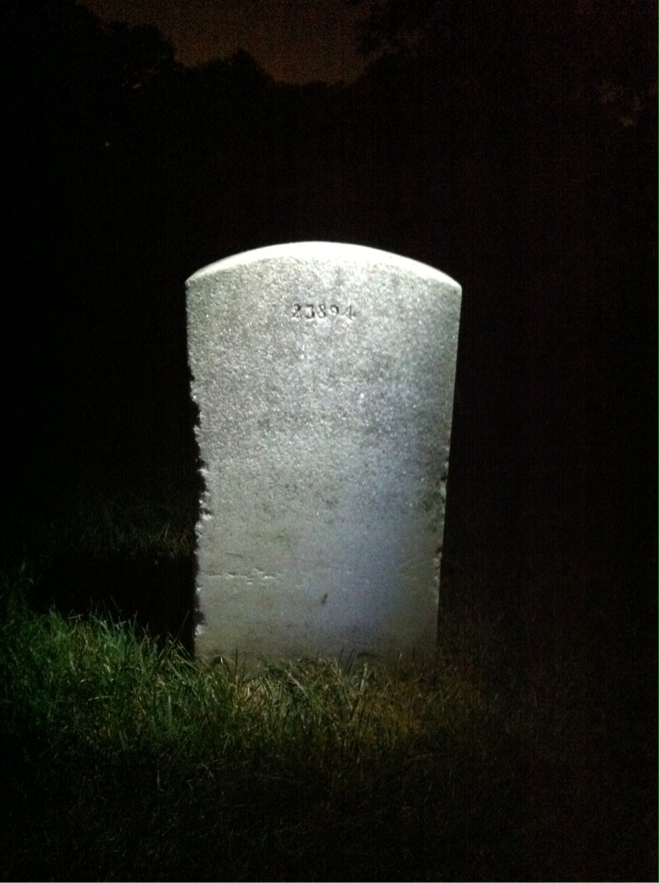 Back of headstone — Robert Morrison