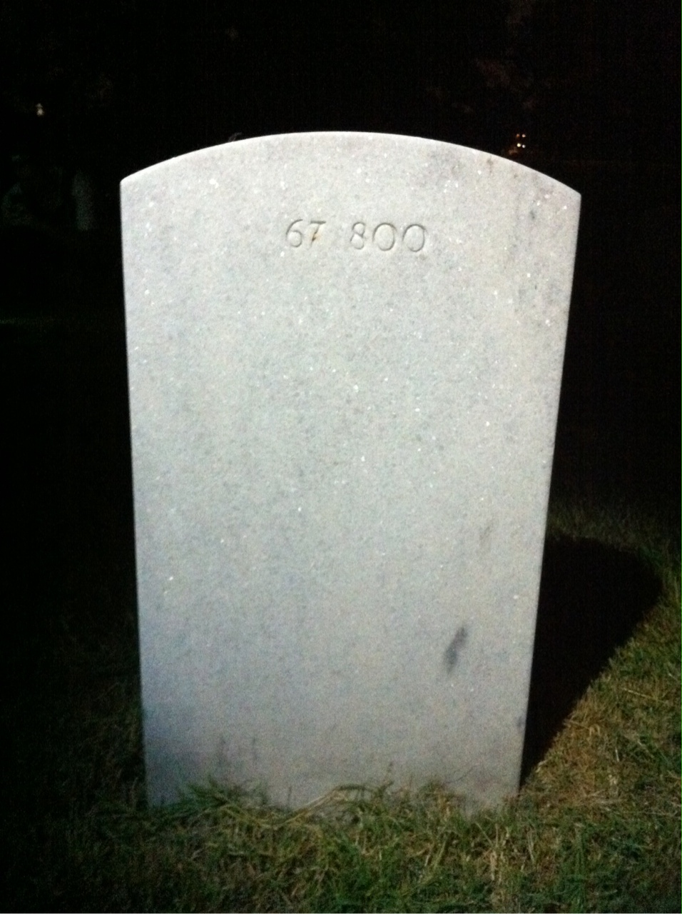 Back of headstone — Thomas Morgan