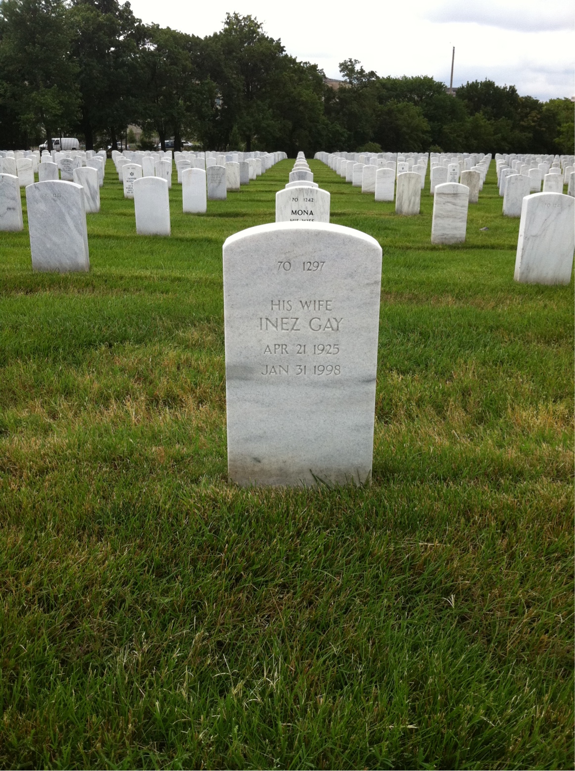 Back of headstone — William Hartman Leacock