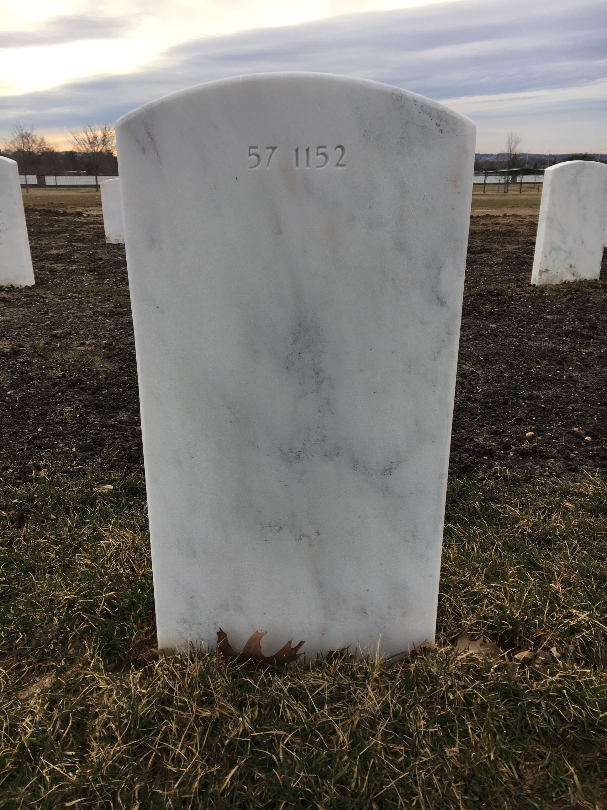 Back of headstone — William Mckelvy