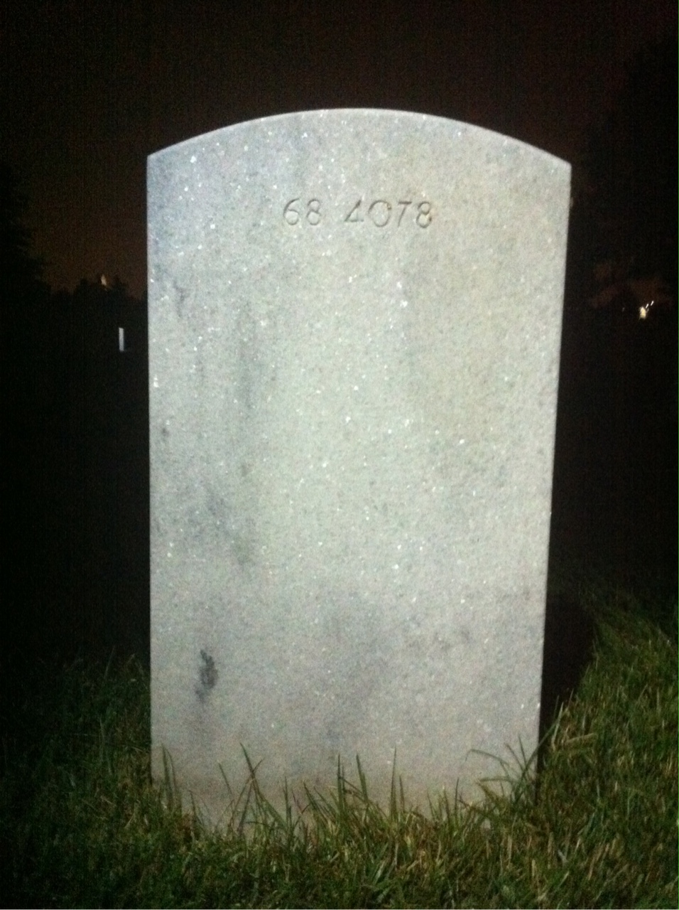 Back of headstone — Gilman Crockett