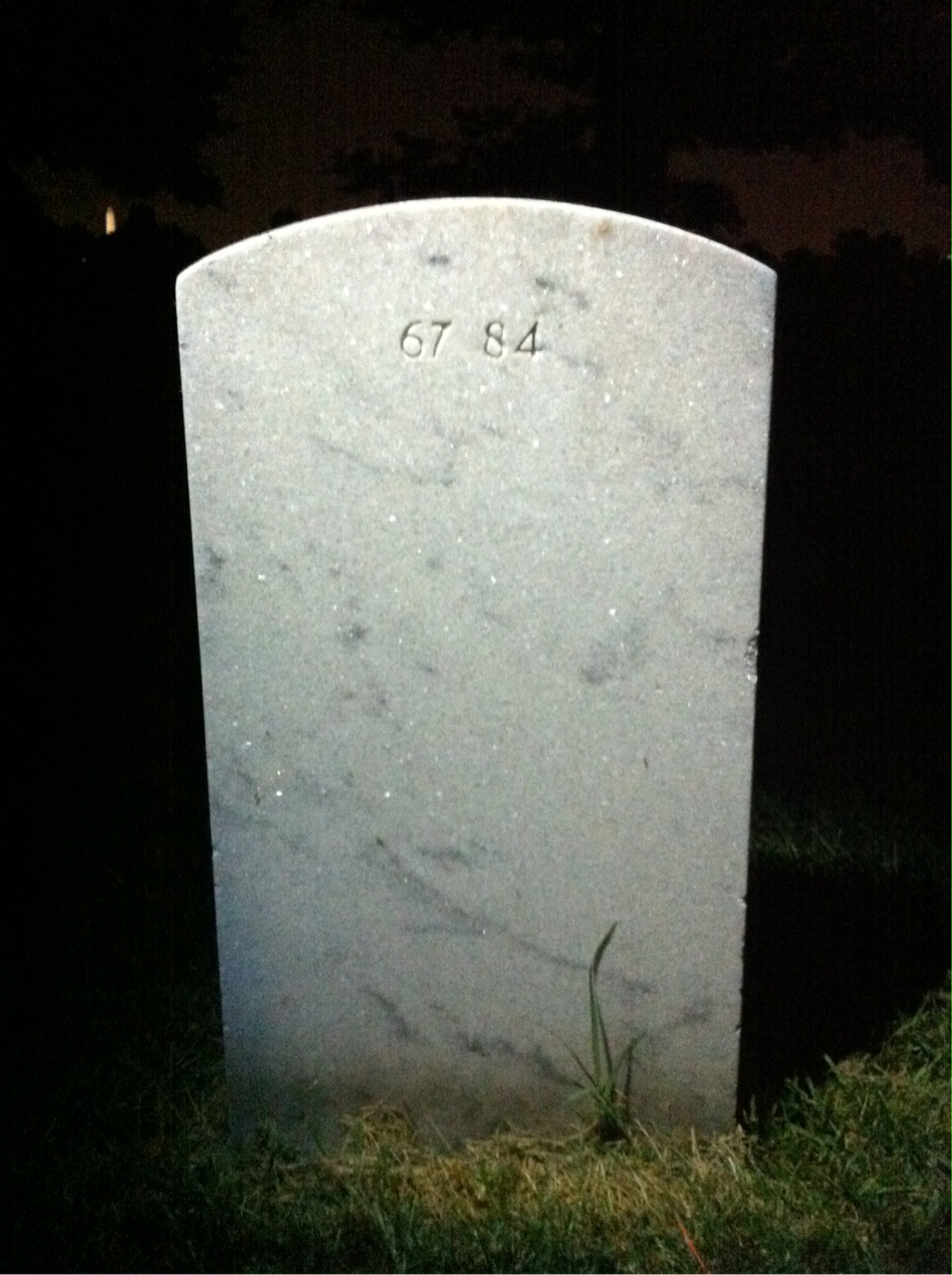 Back of headstone — Allen Roy Segura