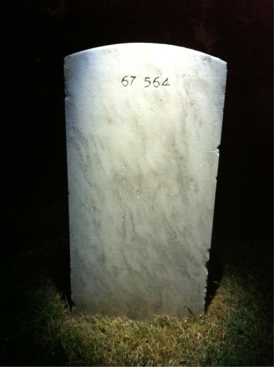 Back of headstone — Charles Anderle