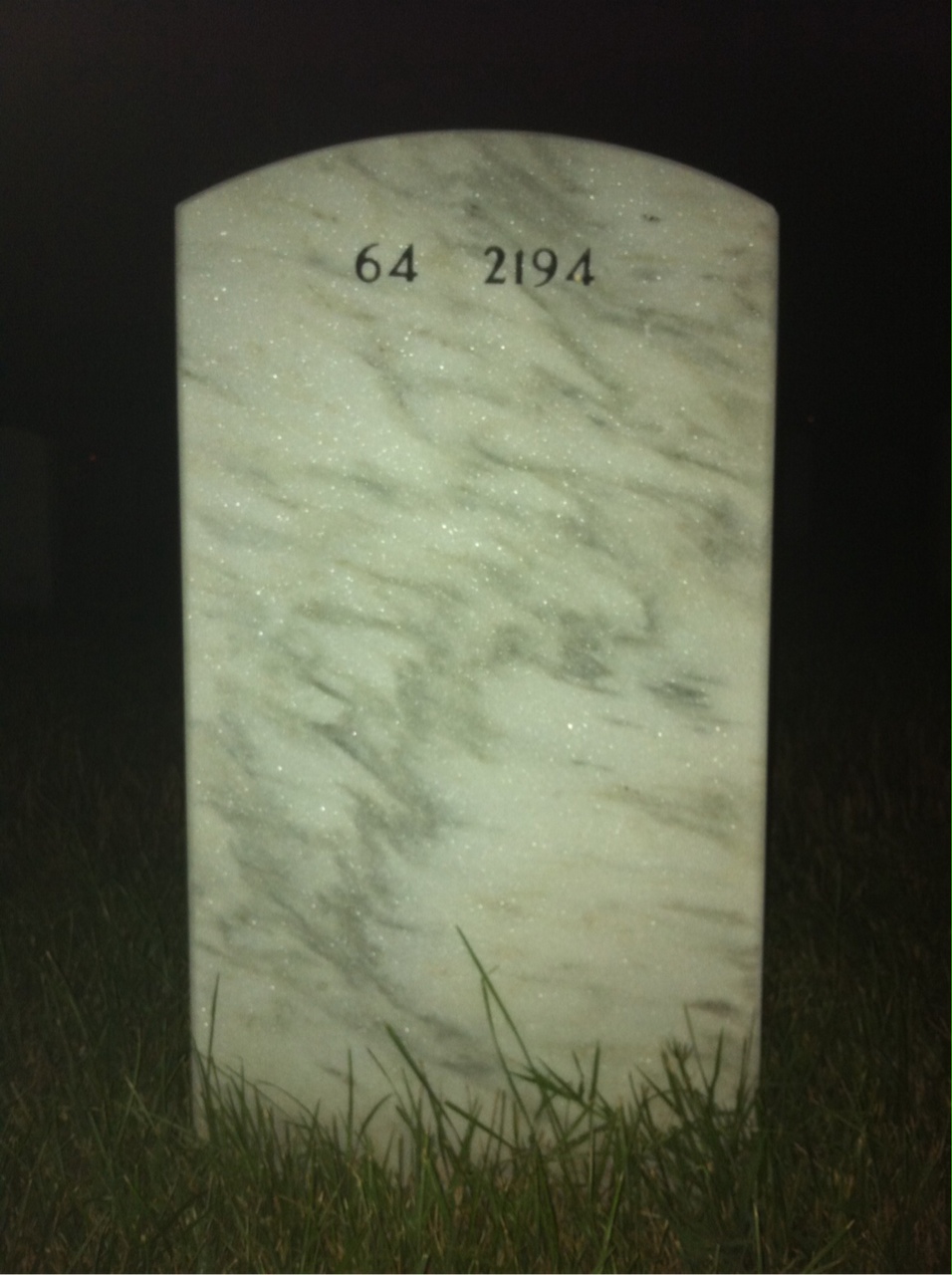 Back of headstone — Pleas Penny