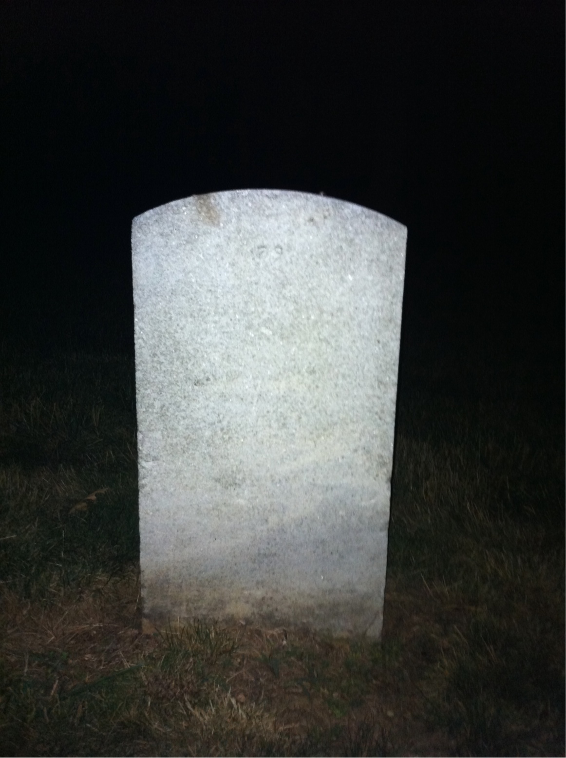 Back of headstone — Henry Monroe
