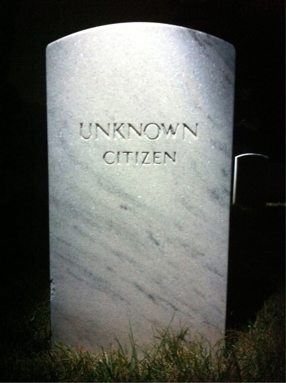 Headstone of Unknown Unknown