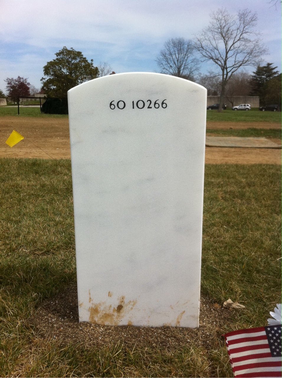 Back of headstone — Matthew David Suzuki