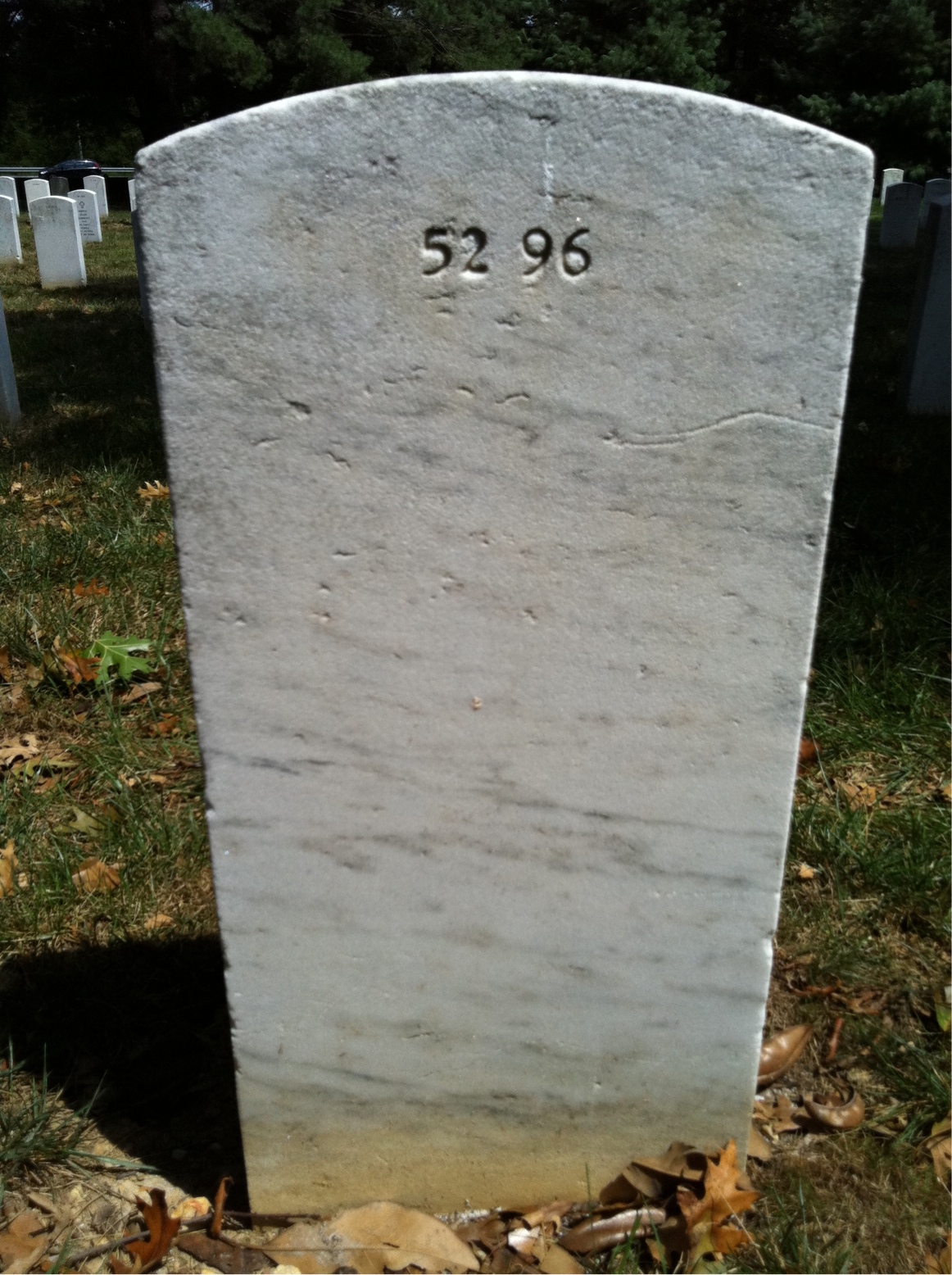 Back of headstone — Thomas Mucci