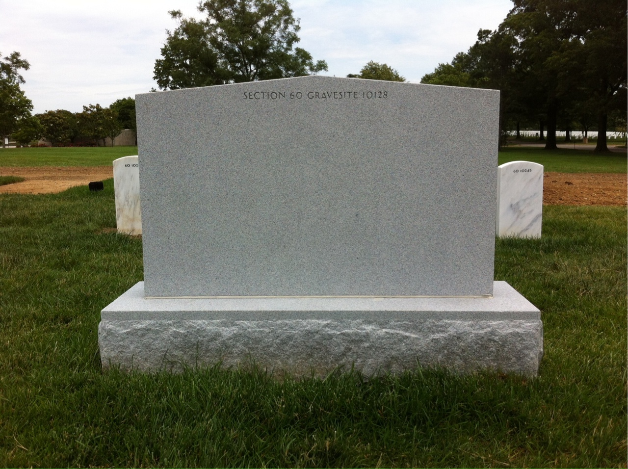 Back of headstone — Virgil Kersh Meroney
