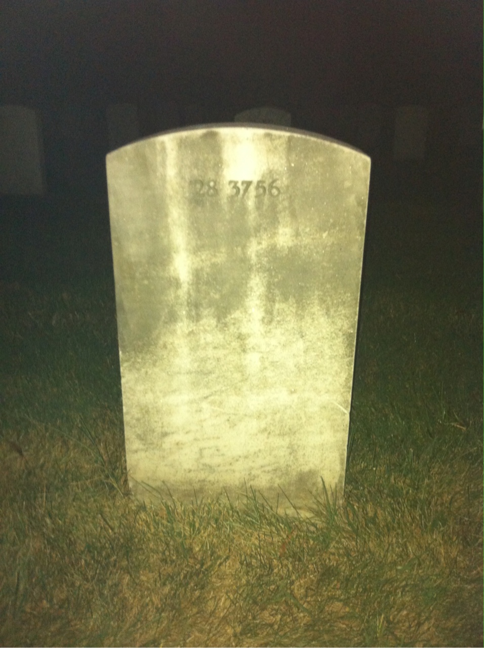 Back of headstone — Julious Alston