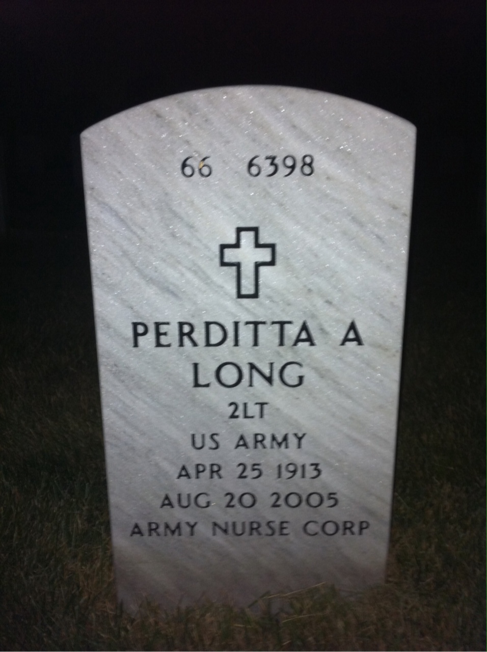 Back of headstone — Paul Long