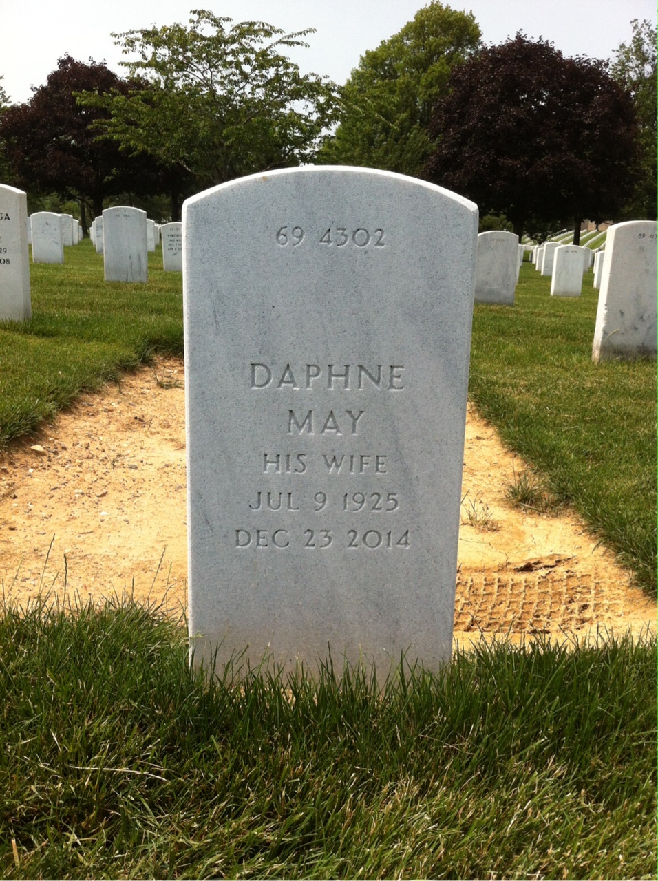 Back of headstone — William Buettner