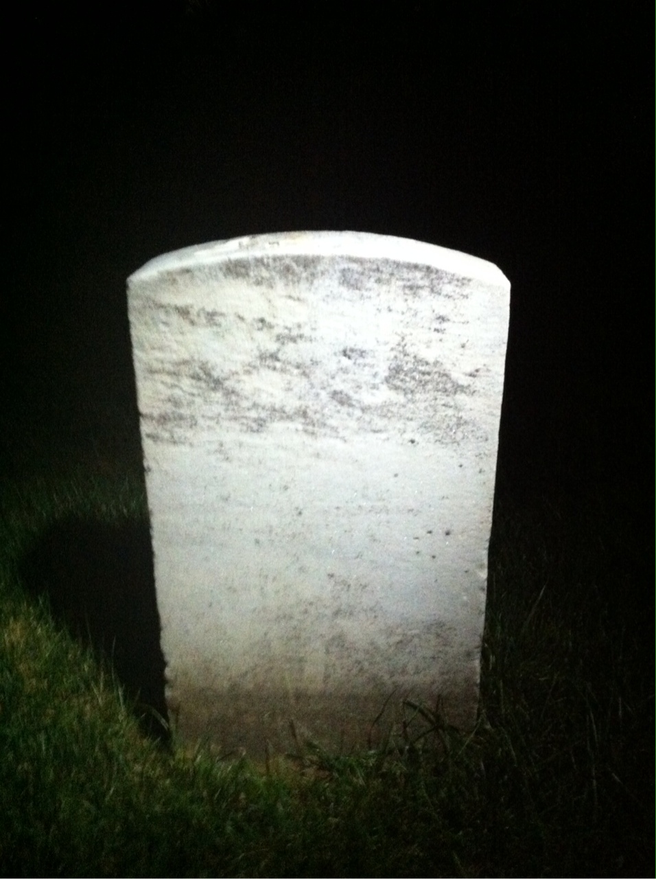 Back of headstone — Arthur Mcnelly