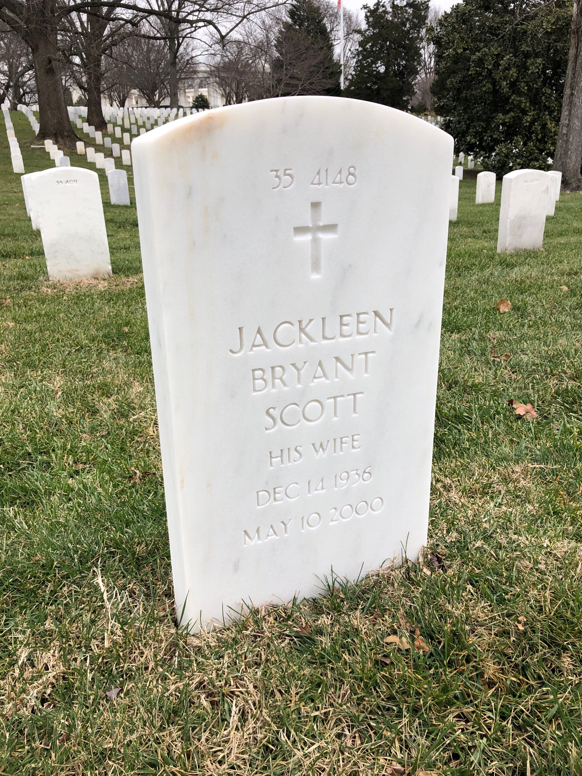 Headstone shared by 2 interments, including Donald Ray Bryant