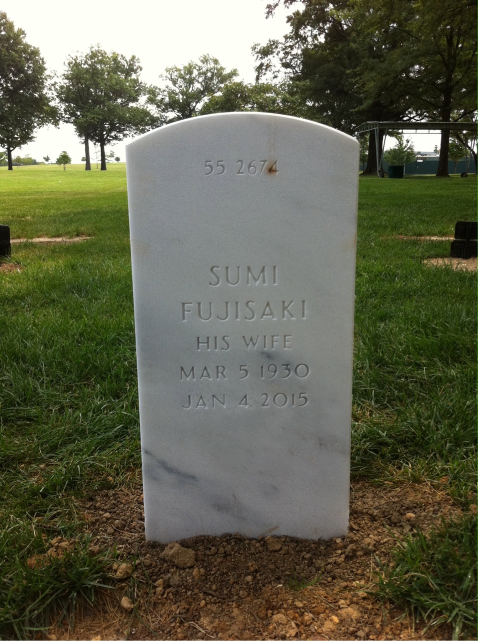 Back of headstone — Coy Murphy