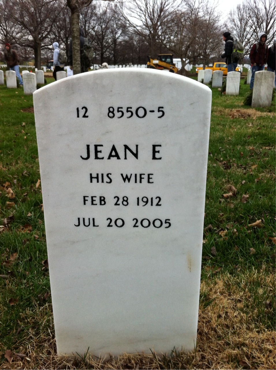 Back of headstone — Thomas Kellett