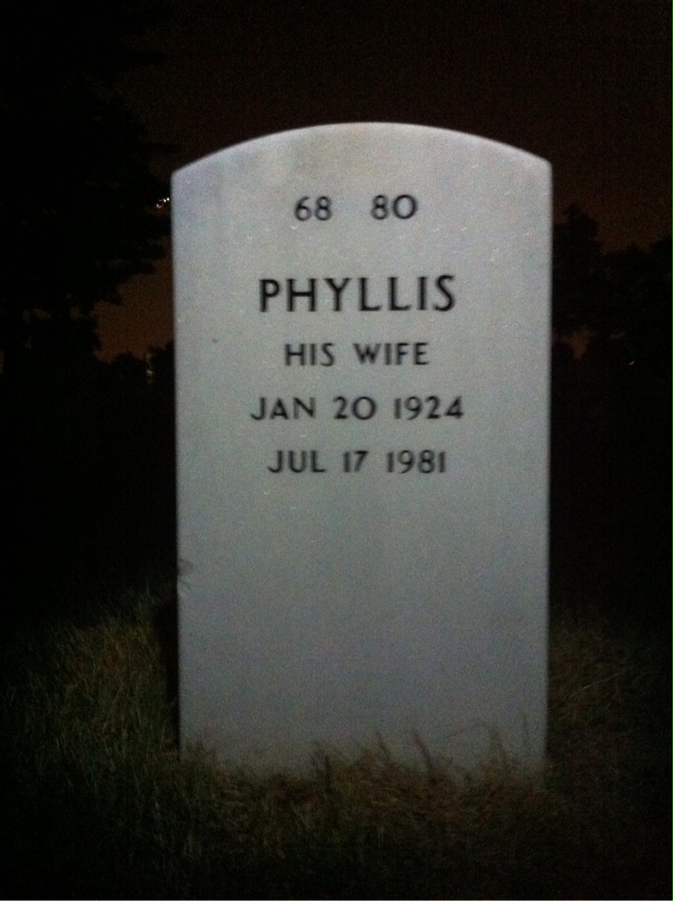 Back of headstone — Charles Burgerhoff