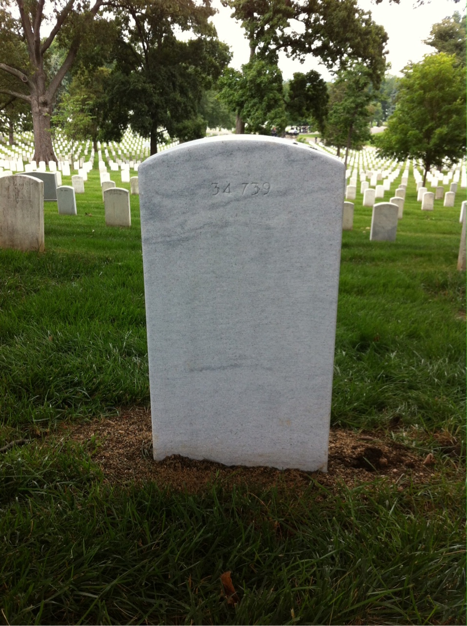 Back of headstone — Francis Downs