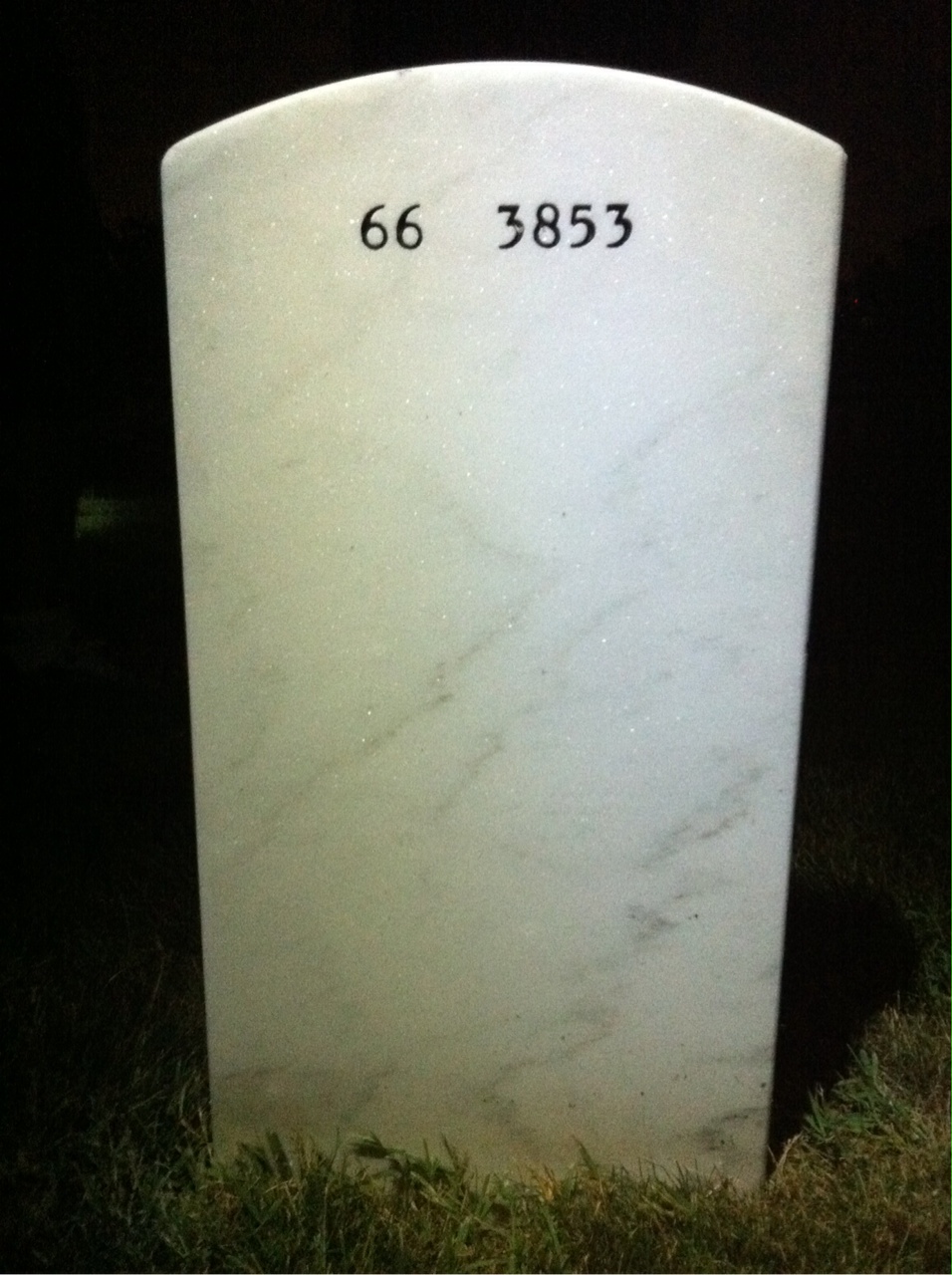 Back of headstone — Darryl Coleman