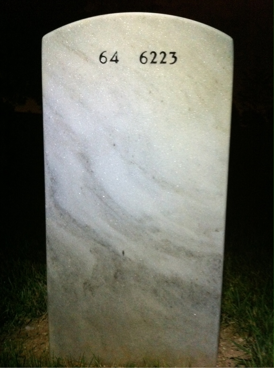 Back of headstone — Paul Smith