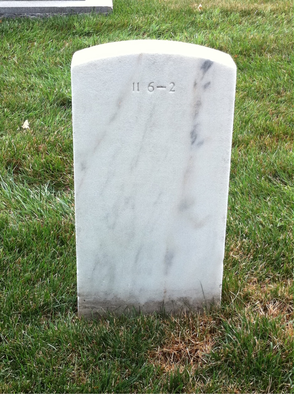 Back of headstone — Christopher Conrad