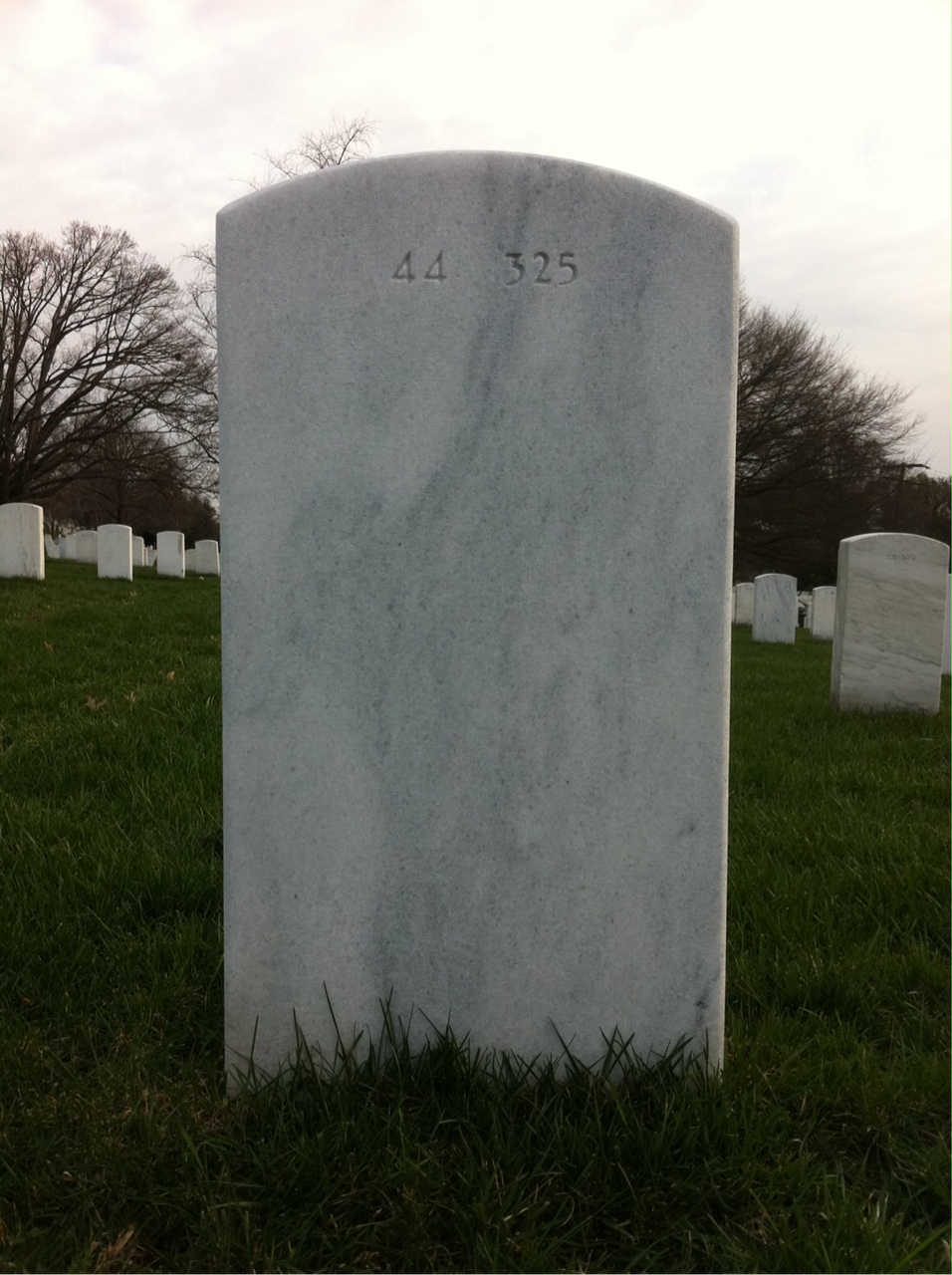Back of headstone — George Hembree