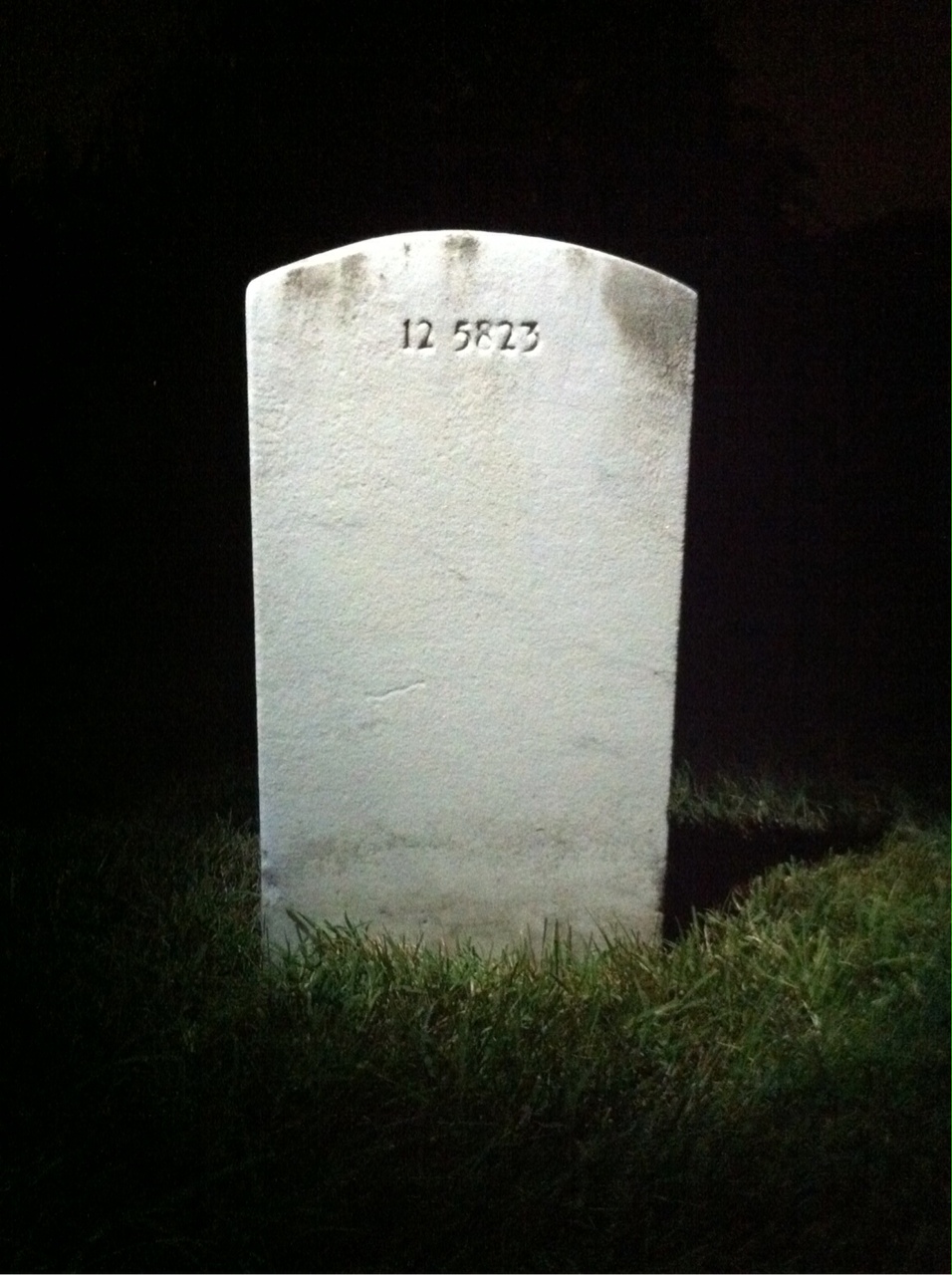 Back of headstone — Philip Anderson