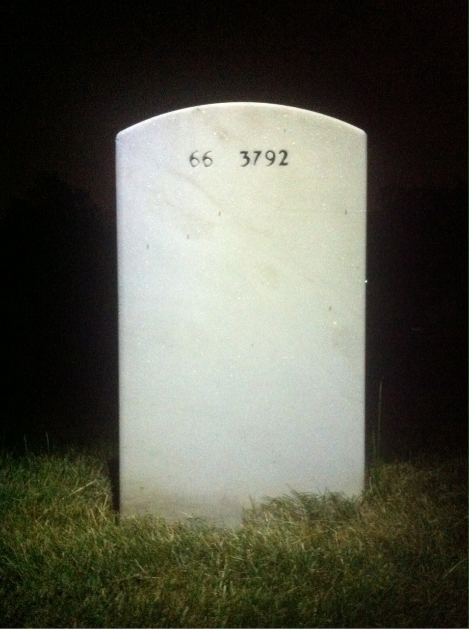 Back of headstone — Floyd Adams