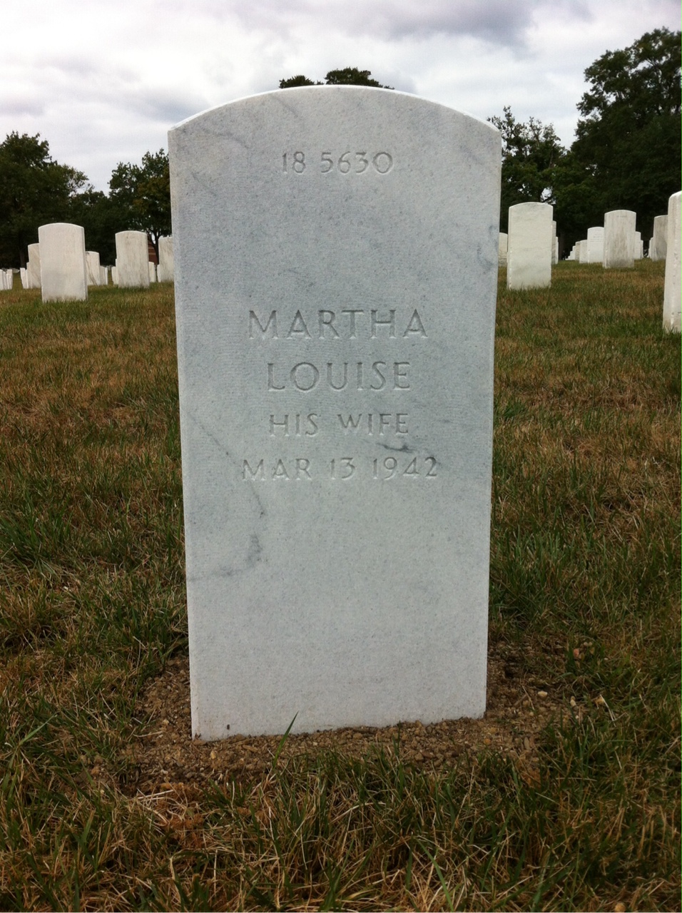Back of headstone — Michael Mckenna