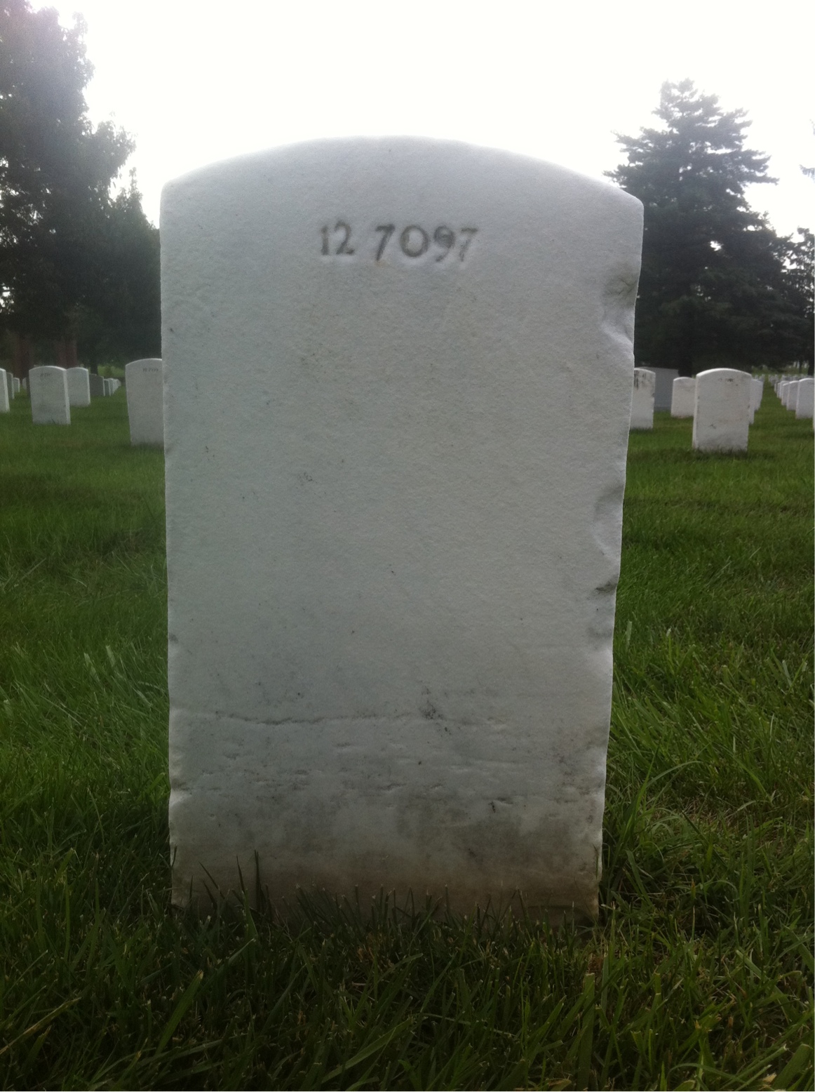 Back of headstone — John Murkle