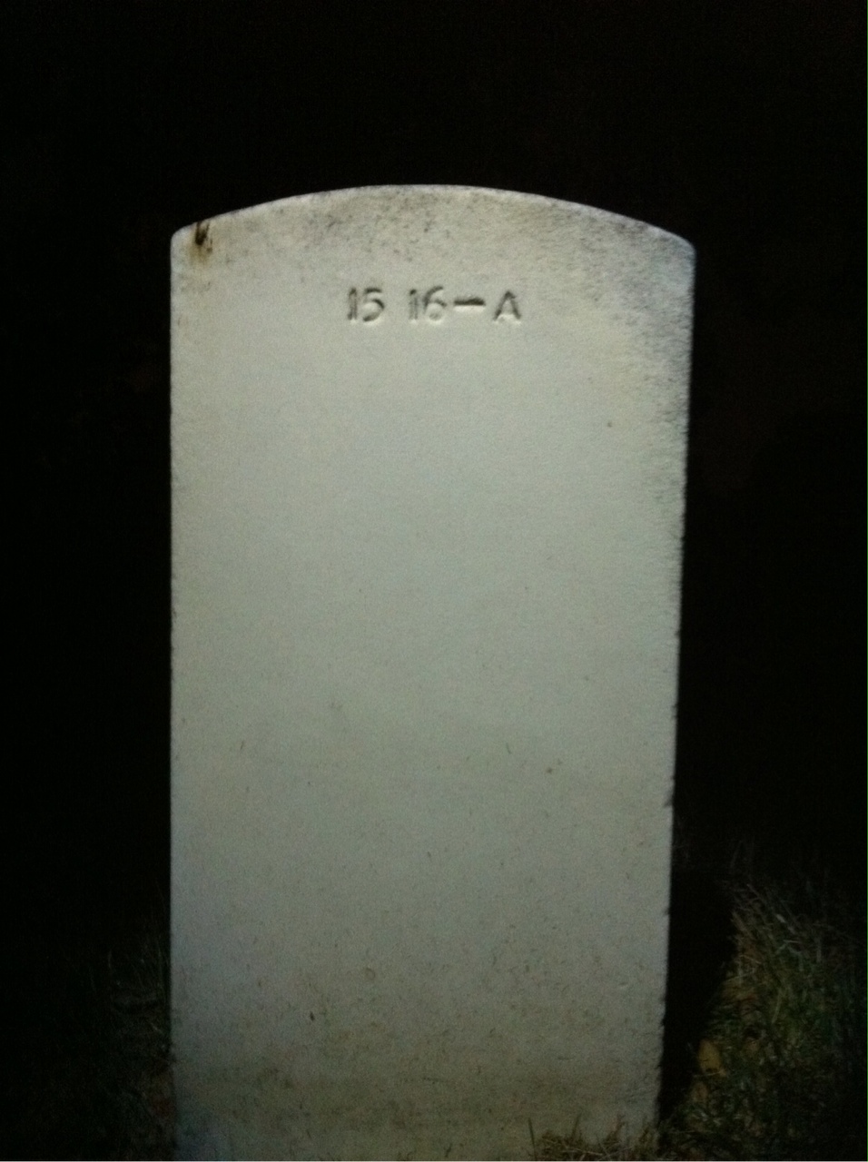 Back of headstone — Roy Atwood