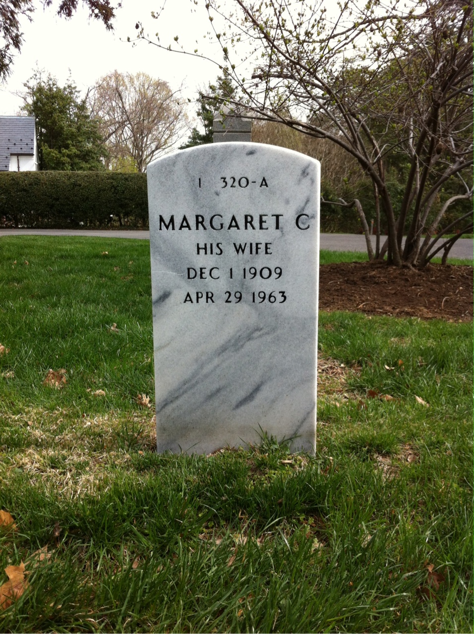 Back of headstone — Robert Sink