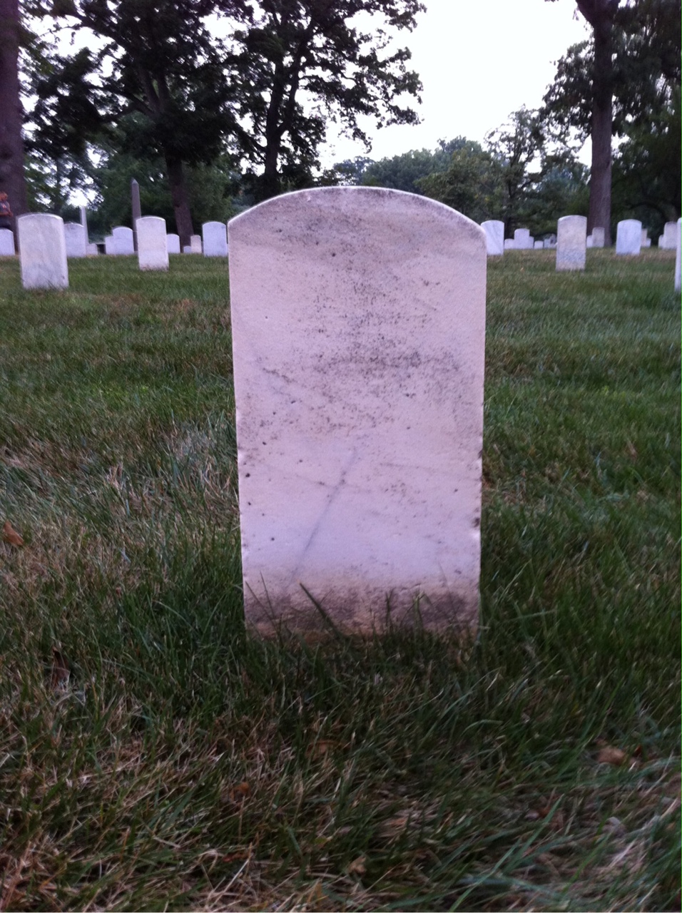 Back of headstone — William Montgomery