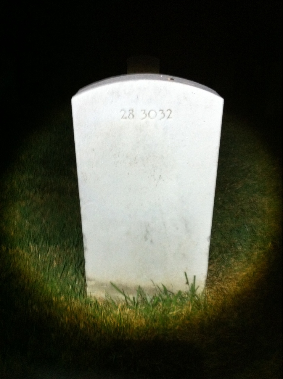 Back of headstone — Francis Murphy