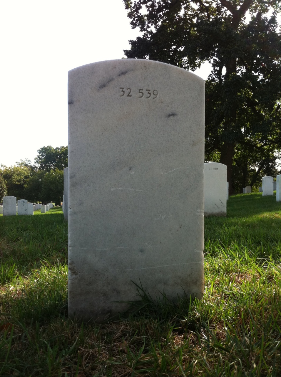 Back of headstone — Cora Bigelow