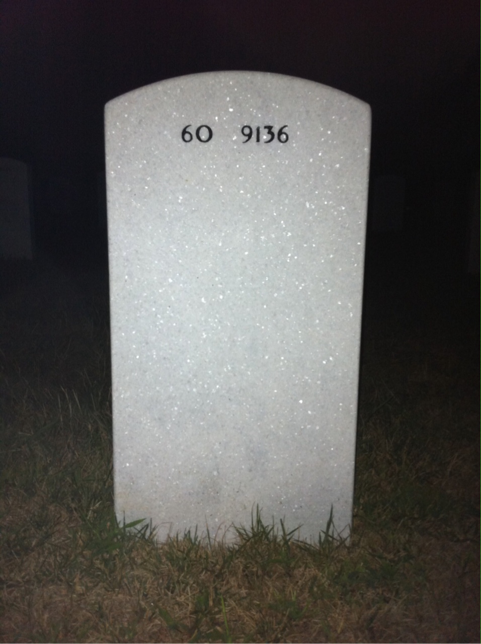 Back of headstone — Wardell Guyton