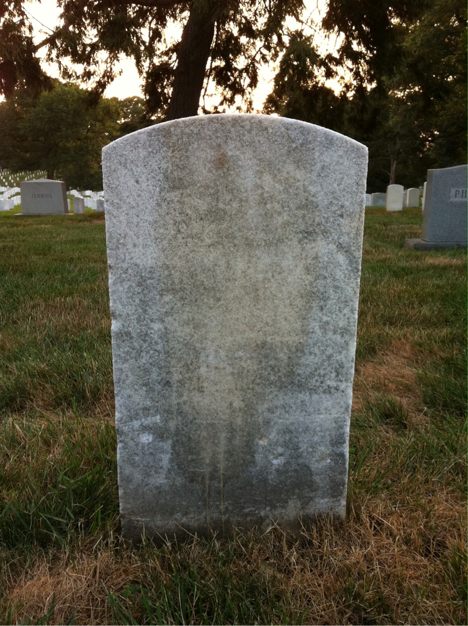 Back of headstone — Francis Munson