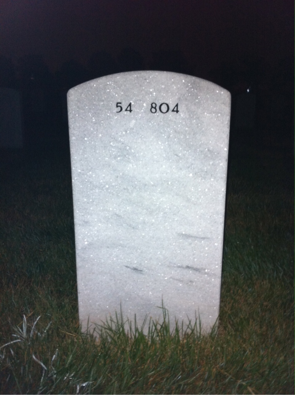 Back of headstone — Florence Pecora