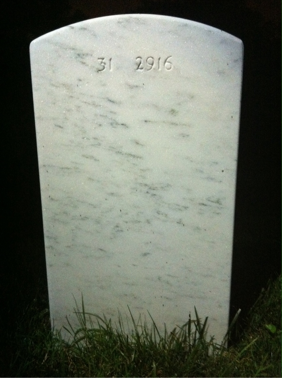Back of headstone — Robert Lockwood