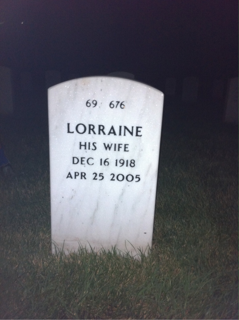 Back of headstone — Karl Rackham