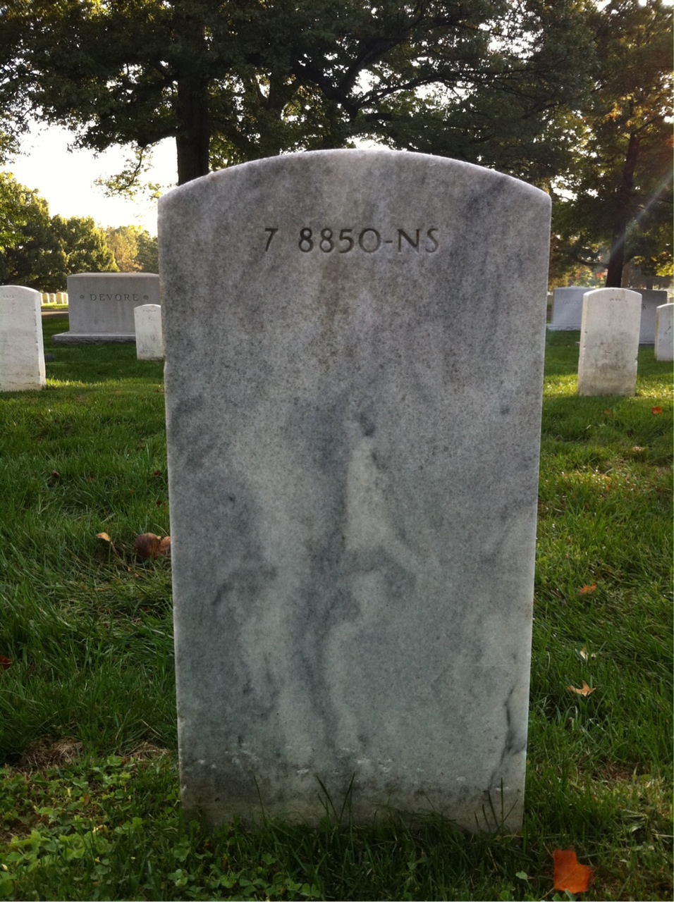 Back of headstone — Blanche Anderson