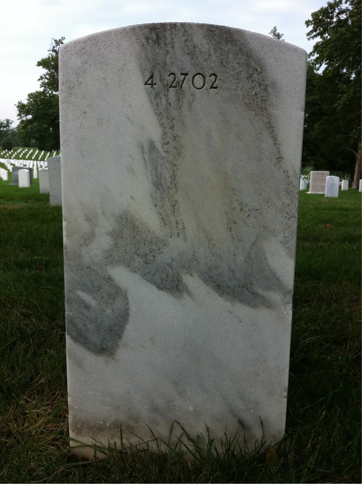 Back of headstone — John Murphy
