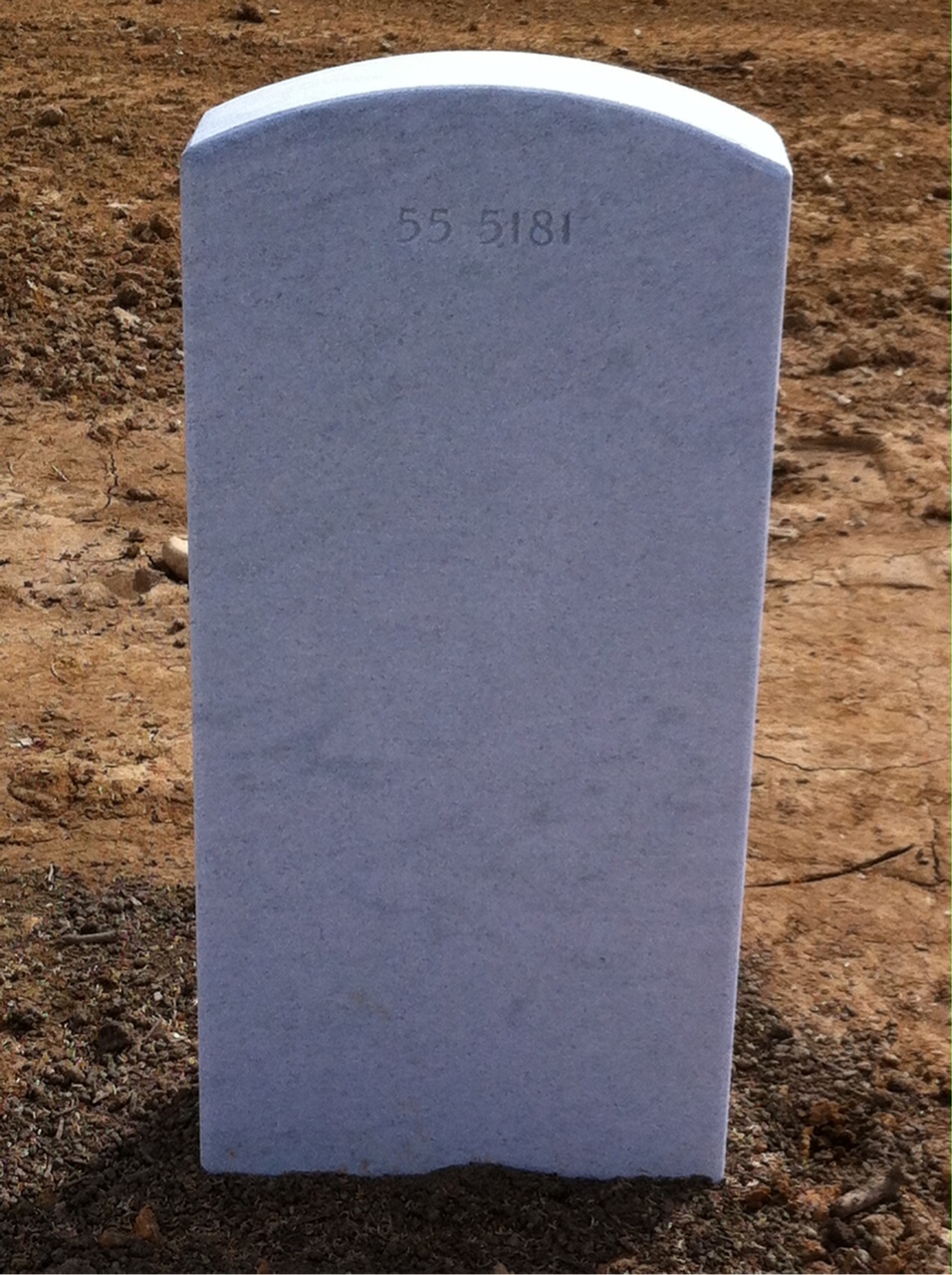 Back of headstone — Arne Andersen